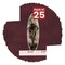 Dark Red Suede Mat Board for 10x20 Frames - Oval Opening for 5x15 Photos